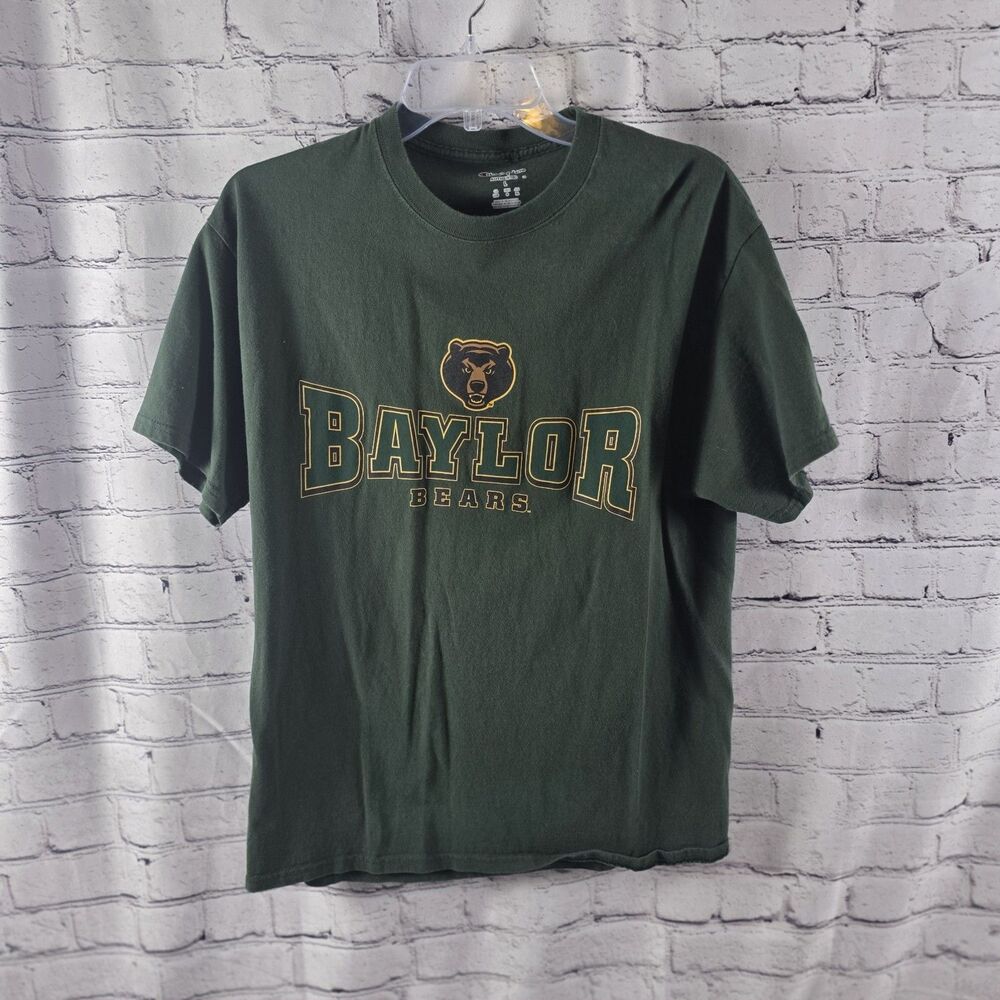 Champion Baylor Bears Men's Large Dark Green Short Sleeve T-Shirt
